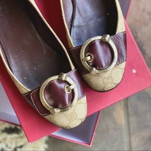 GUCCI GG Logo Buckle Ballet Flats 8
